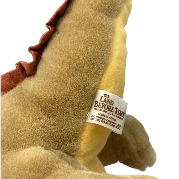 Rare Vintage Land Before Time Littlefoot Dinosaur Plush Stuffed Animal - Picture 5 of 6